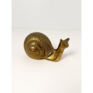 Vintage small brass snail - Made in India